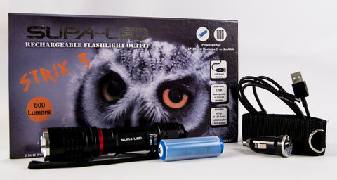 SupaLED Strix3 Rechargeable Torch