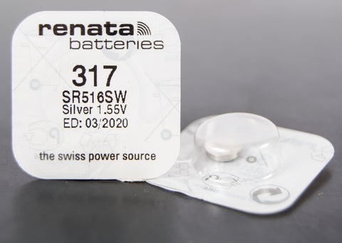 317 1.5V Renata Button Cell