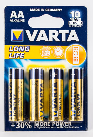 AA Varta Long Life 4 Pack