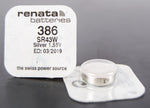 386 1.5V Renata Button Cell