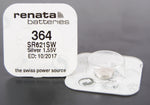 364 1.5V Renata Button Cell