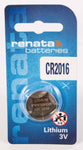 CR2016 Varta Lithium Coin Battery