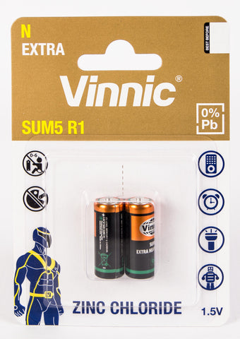 N Size / LR1 Vinnic 2 Pack