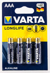 AAA Varta Long Life 4 Pack