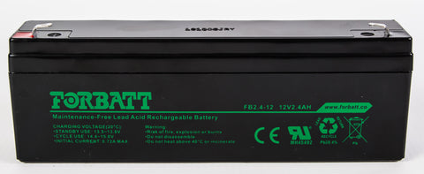 12V 2.4A/h SLA Battery